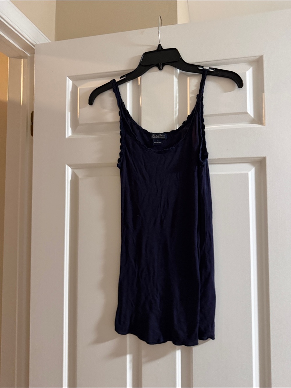 Lucky Brand Navy Braided-Strap Tank Top
